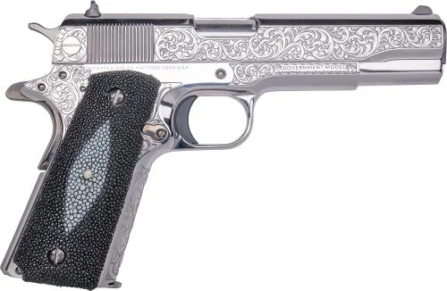 Colt 1911 Tuxedo Limited Edition .38 Super High Polish Stainless Steel Pistol