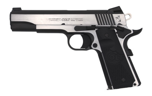 Colt Combat Elite Government Optic-Ready 9mm Two-Tone Silver and Black Pistol